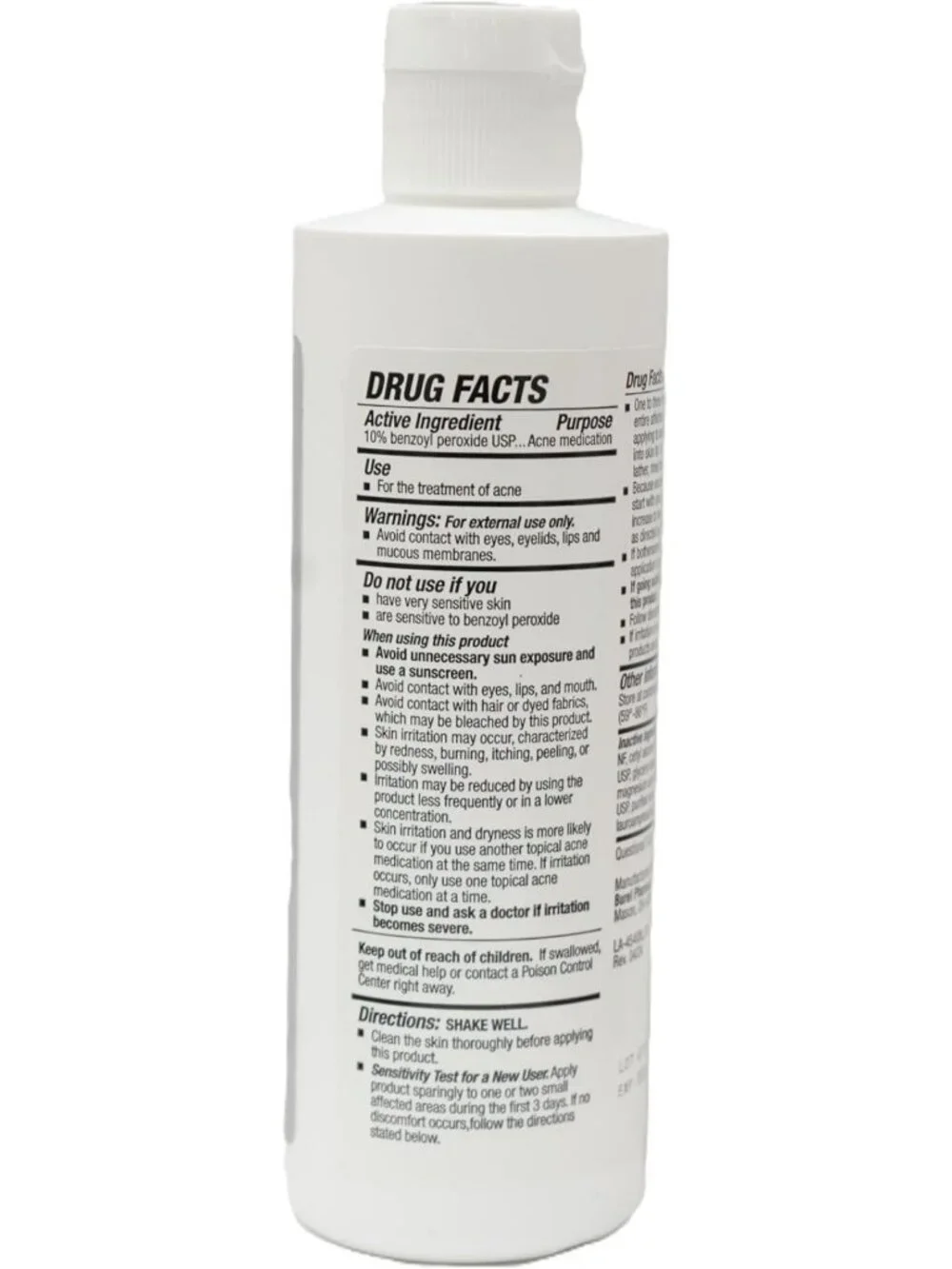 10% Benzoyl Peroxide Acne Wash - Deep Cleanser for Clear Skin & Breakout Control
